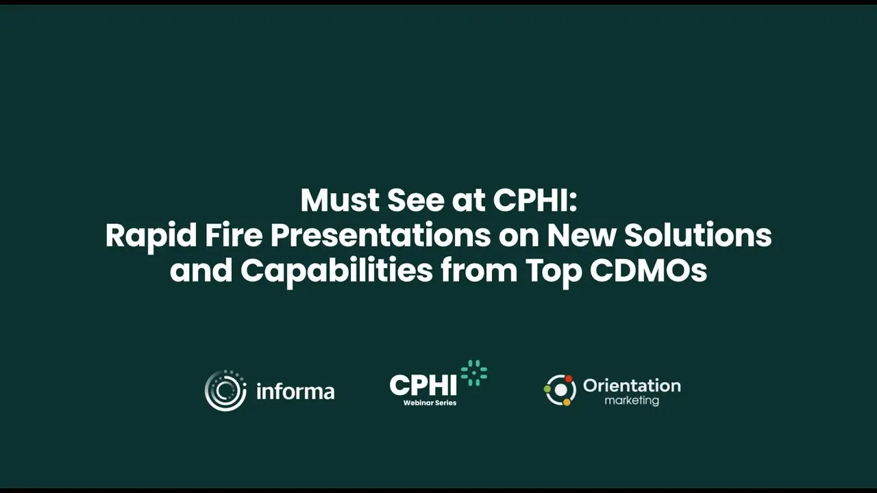 Must See at CPHI Frankfurt | New Capabilities by Top CDMO